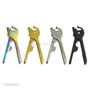 High quality 6 in 1 key shape knife outdoor camping knife