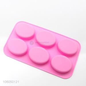 Good quality 6 cavity oval shape silicone handmade soap mold