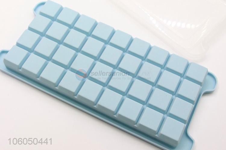 Wholesale price transparent cover cube homemade silicon ice mold