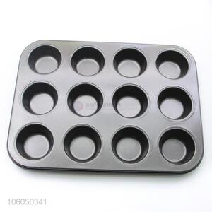 Heat resistant 12 cup cast iron muffin pan cupcake baking molds