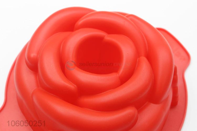 Top selling silicone rose flower cake mould