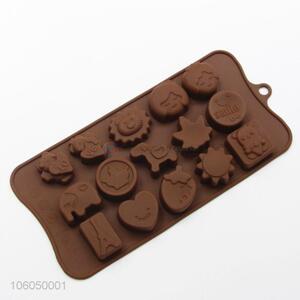 Hot sale food grade diy 15 holes silicone chocolate mold