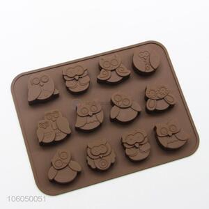 Cute owl shaped silicone cake baking pan chocolate mould