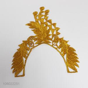 Best Sale Golden Polyester Collar Flower Clothing Accessories