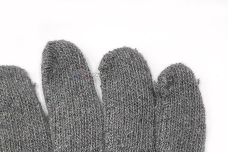 Direct price men's outdoor warm winter hand knit glove