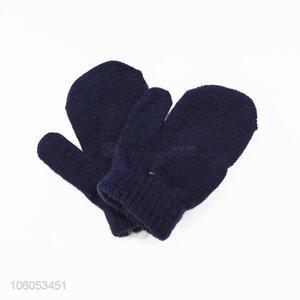 Best price children's small cute winter warm acrylic kids gloves