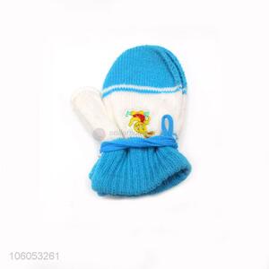 Fashion winter warm acrylic knitted children gloves
