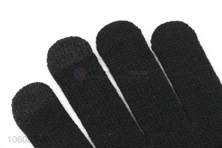 High sales winter men  dispensing non-slip touch screen gloves knitted warm gloves
