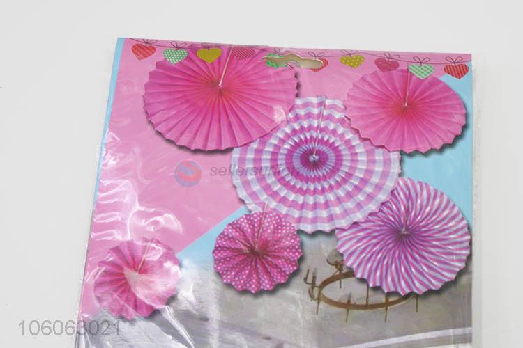 Best Price Circular Folded Paper Fan Flower Party Supplies