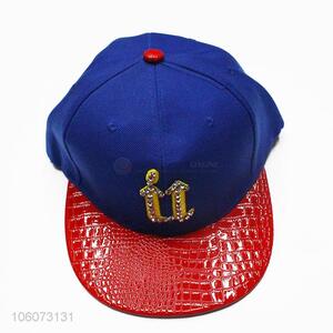 Yiwu factory fashion embroidered baseball cap with clear stones