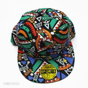 New design trendy geometric printing polyester baseball cap