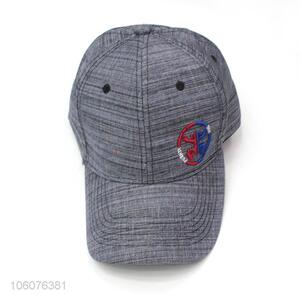 Customize embroidery design simple plain linen baseball cap