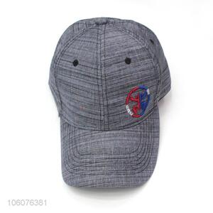 Customize embroidery design simple plain linen baseball cap