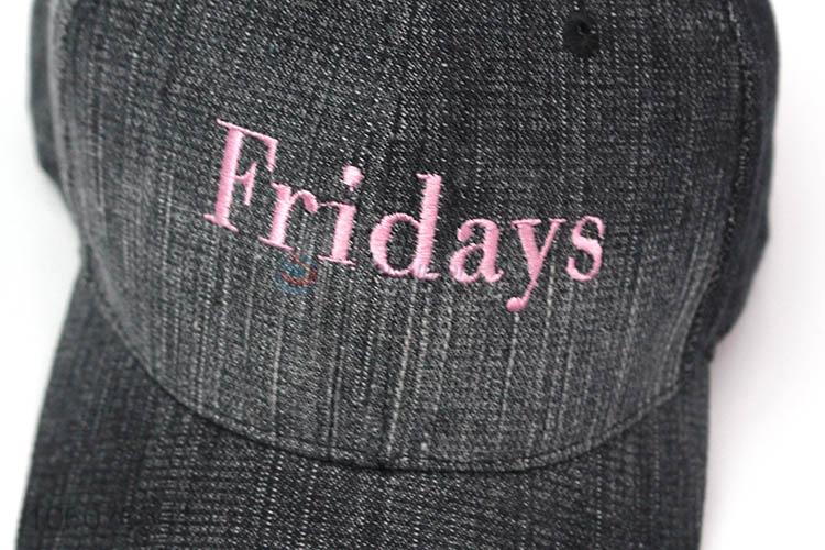 Custom denim adjustable hat baseball cap embroidered cap