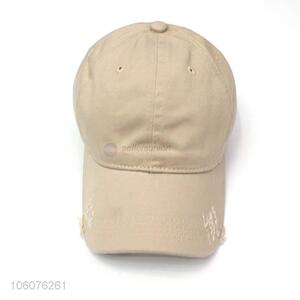 Promotional fashion men's plain baseball cap made in china