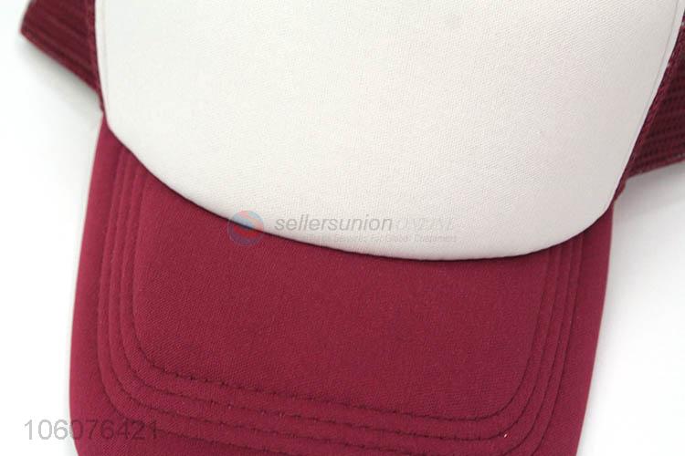 Custom cheap 100% polyester baseball cap mesh hat