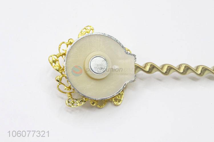 Latest style decorative alloy megnetic curtain tiebacks clip