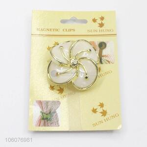 Popular design floral megnetic curtain tiebacks buckle clip