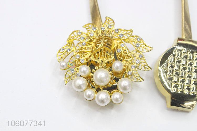 New style delicate alloy megnetic curtain tiebacks buckle