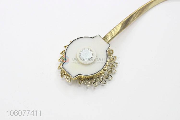 Promotional price curtain accessories alloy megnetic curtain tiebacks