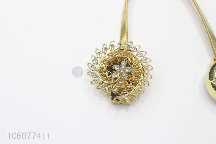 Promotional price curtain accessories alloy megnetic curtain tiebacks