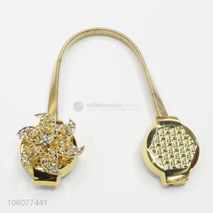 Delicate design decorative alloy megnetic curtain tiebacks clip