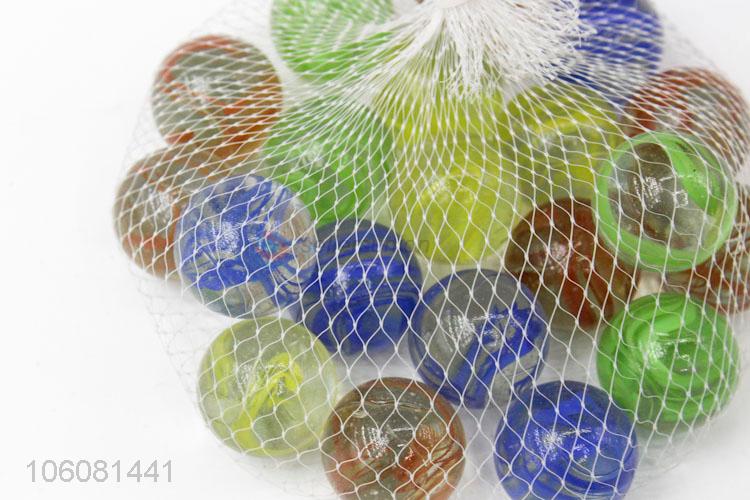 Best price 2.5cm colored balls ball solid glass marble for children toy