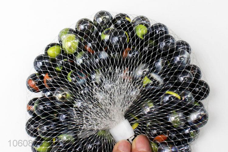 Chinese factories 1.6cm black colour transparent glass marbles