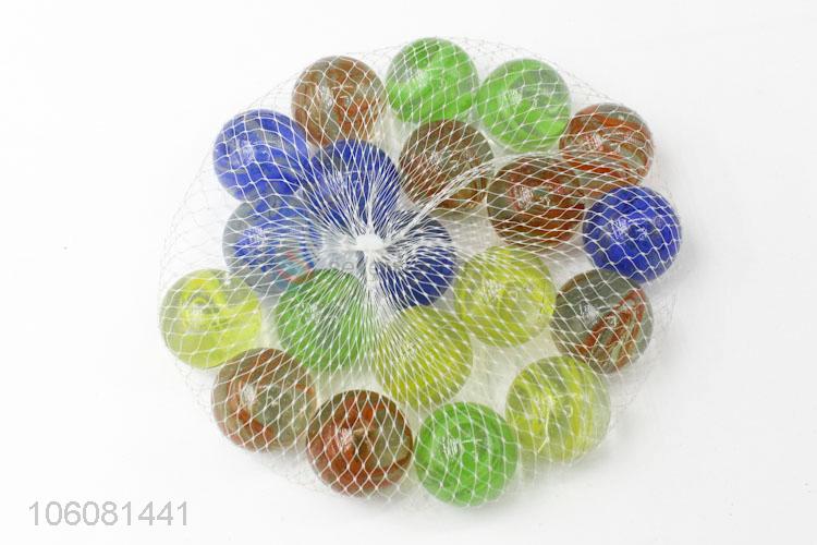 Best price 2.5cm colored balls ball solid glass marble for children toy