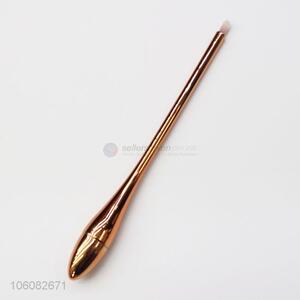 Factory supply golden plastic handle nylon hair <em>makeup</em> <em>brushes</em>