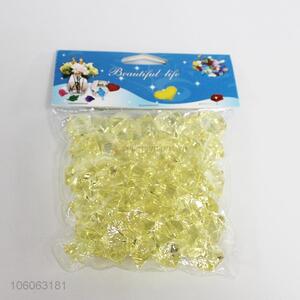 Wholesale transparent yellow faced acrylic stone jewelry making stones