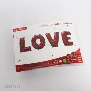 Good Quality Love Letters Aluminium Film Balloon