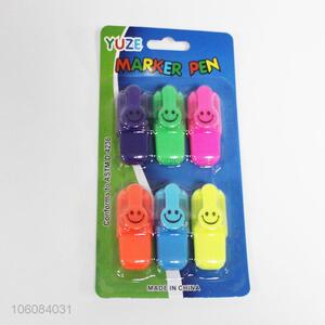 Wholesale 6 Pieces Highlighter Colorful Marker Pen