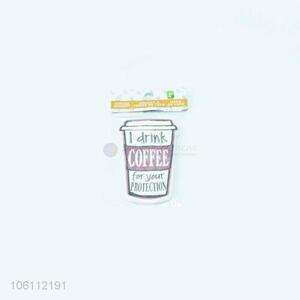 Excellent quality coffe cup design ceramic fridge sticker