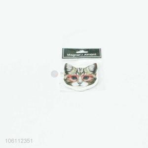 Lovely cat design ceramic fridge magnet