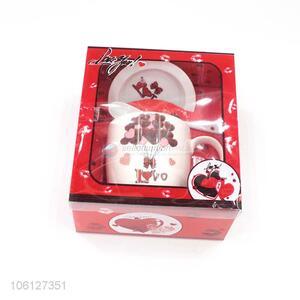 Wholesale Cheap Exquisite Ceramic Coffee Cup for Girl Gift