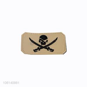 Best Sale Skull Pattern 3D Pvc Patch For Clothing