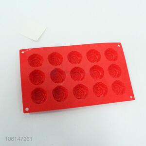 Top sale food grade silicone rose cake mould for baking