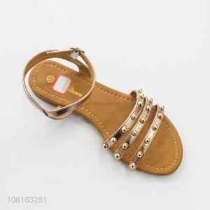 Hot Style Ladies Pu Fancy Beach Sandals Shoes Women