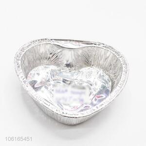 Eco-Friendly Disposable Heart Shape Aluminum Foil Food Trays