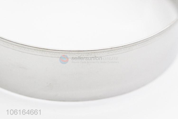 Hot Selling 5Pcs Stainless Steel Round Cheese Cake Cookie Cutter Mold