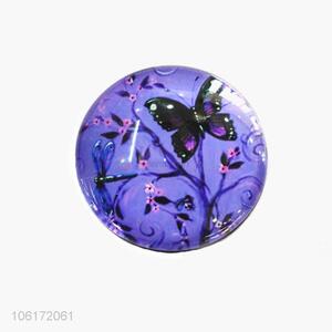 China manufacturer butterfly design dome glass fridge magnet