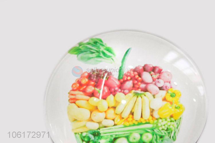 Best quality vegetables design dome glass fridge magnet