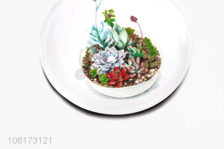 Great sales succulents design dome glass fridge magnet