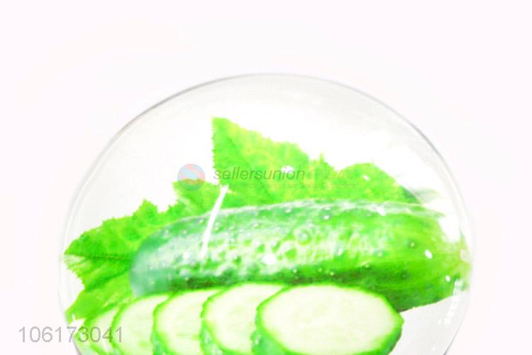 Recent design decorative vegetables picture glass fridge magnet