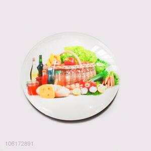 Cheap wholesale decorative vegetables picture glass fridge magnet