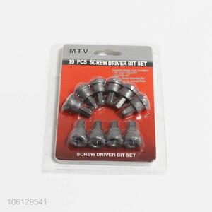 High quality 10pcs steel screwdriver bit set