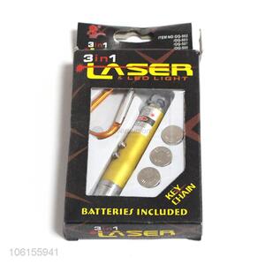 Factory sell 3 in 1 battery flashlight included 3pcs batteries
