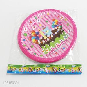 Top Selling 10PC Happy Birthday Cake Paper Plate