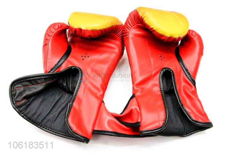 Wholesale pu leather boxing gloves punching gloves for adults